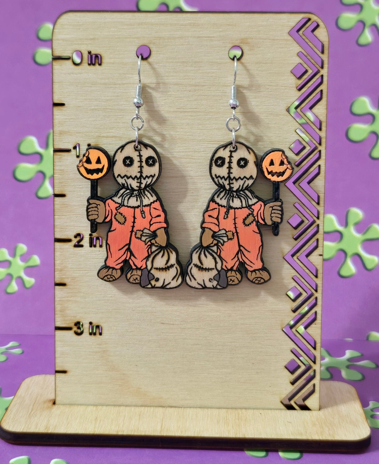Sam (Trick'R Treat) Wooden Earring