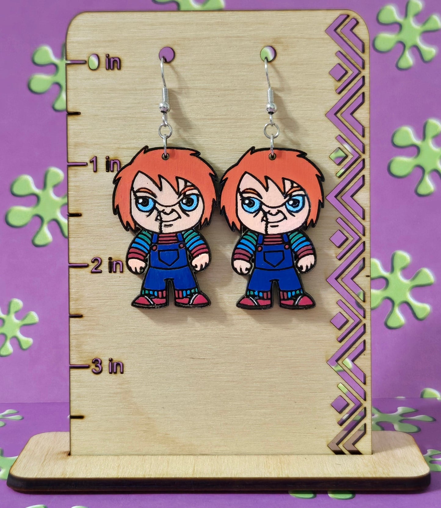 Chucky Wooden Earring