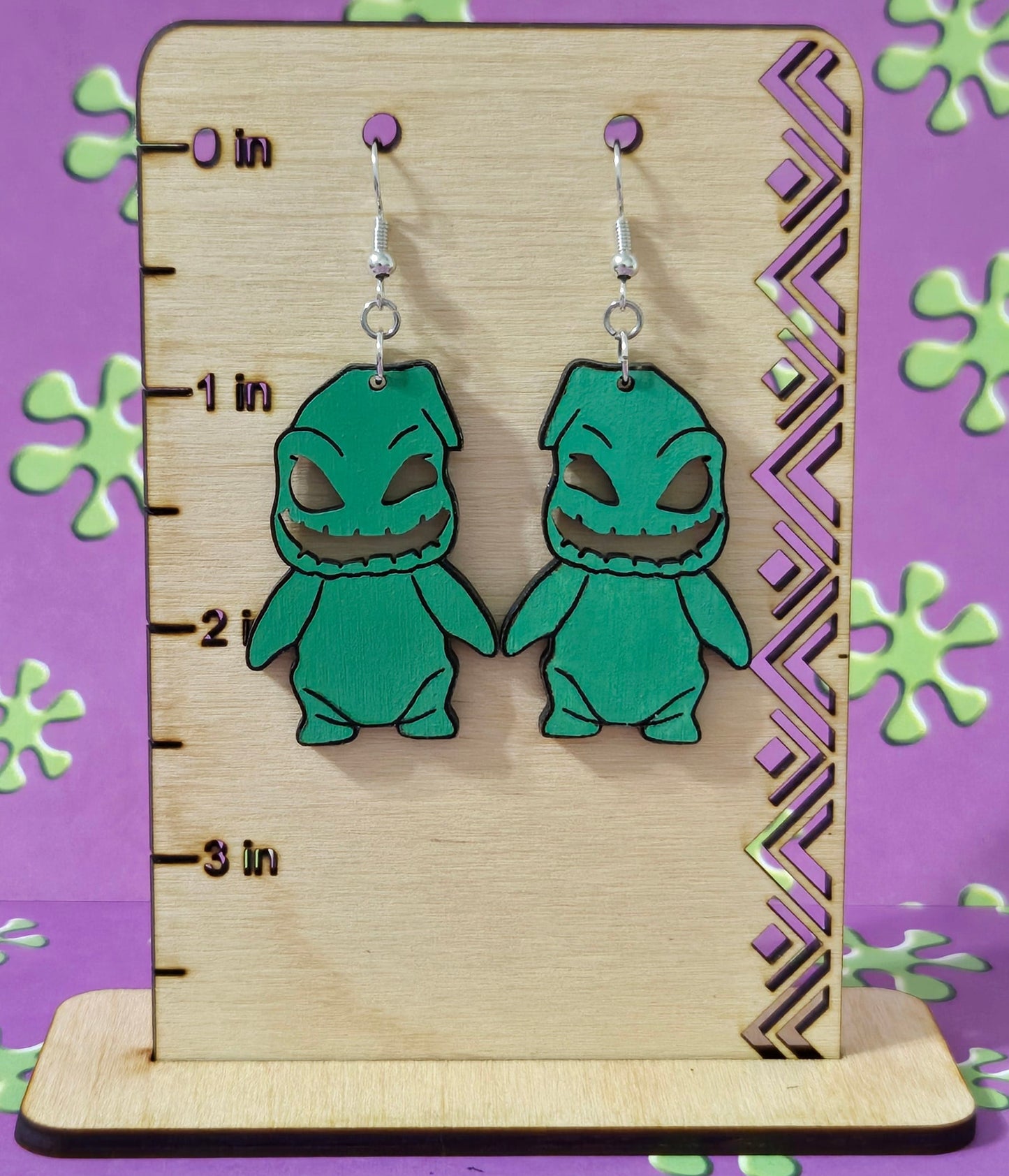 Oogie Boogie Wooden Earring