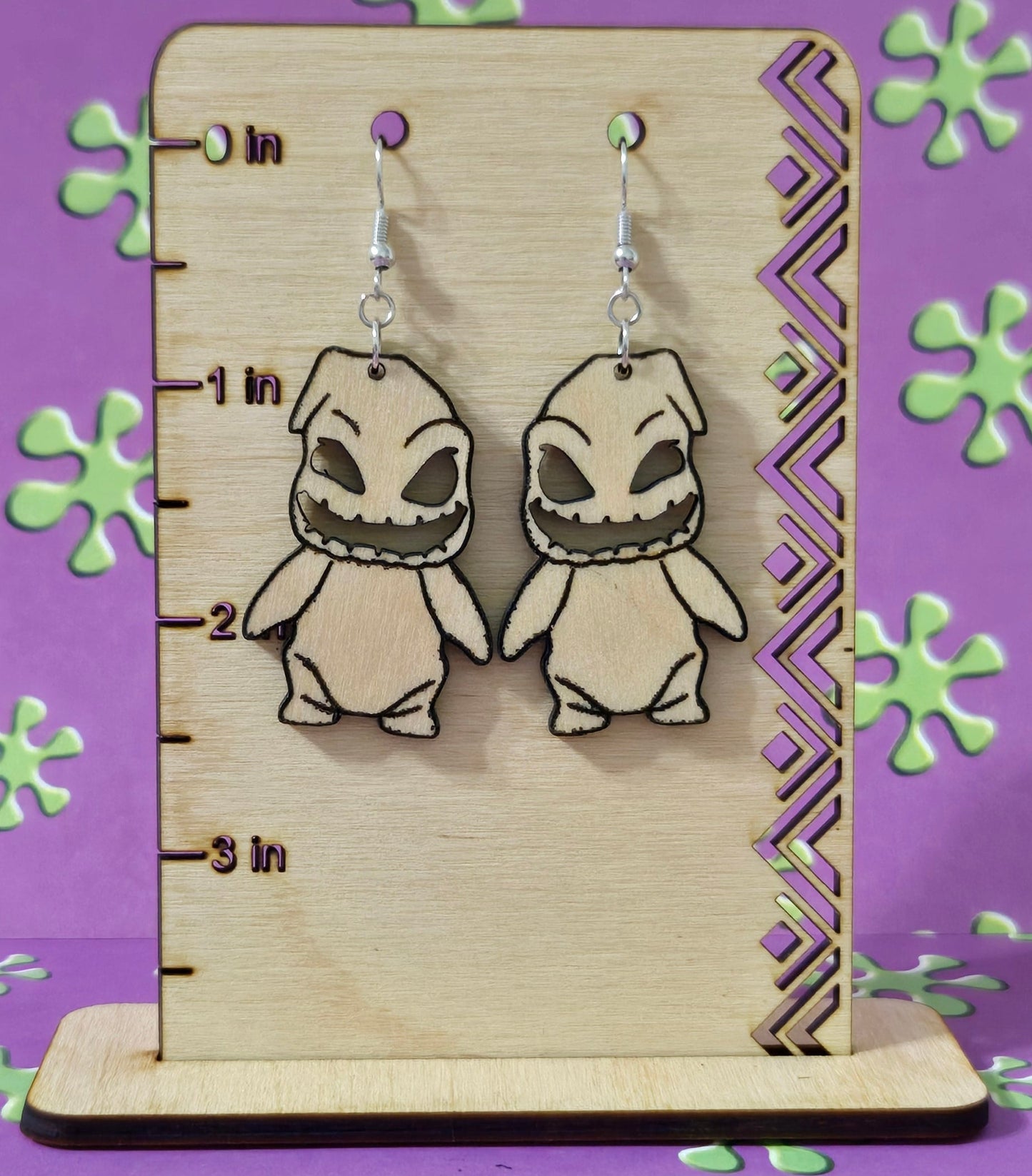 Oogie Boogie Wooden Earring