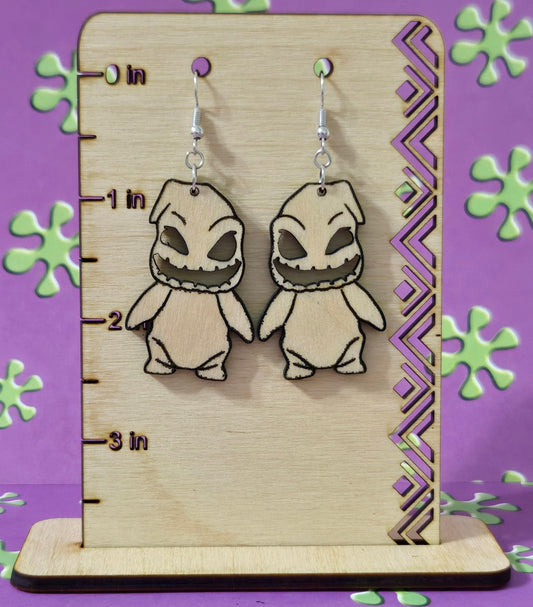 Oogie Boogie Wooden Earring
