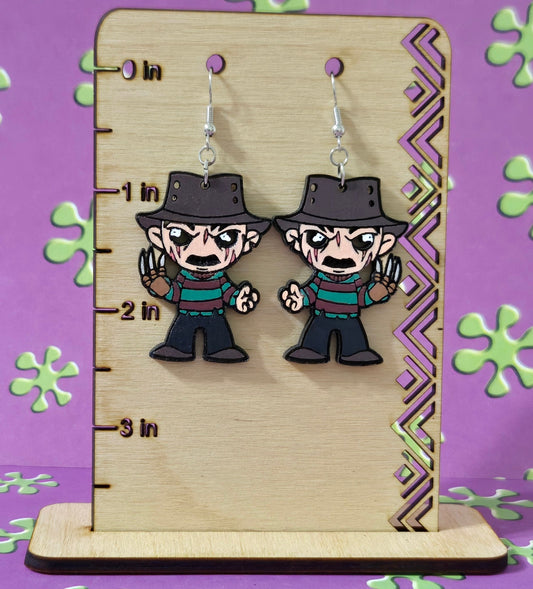Freddy Wooden Earring